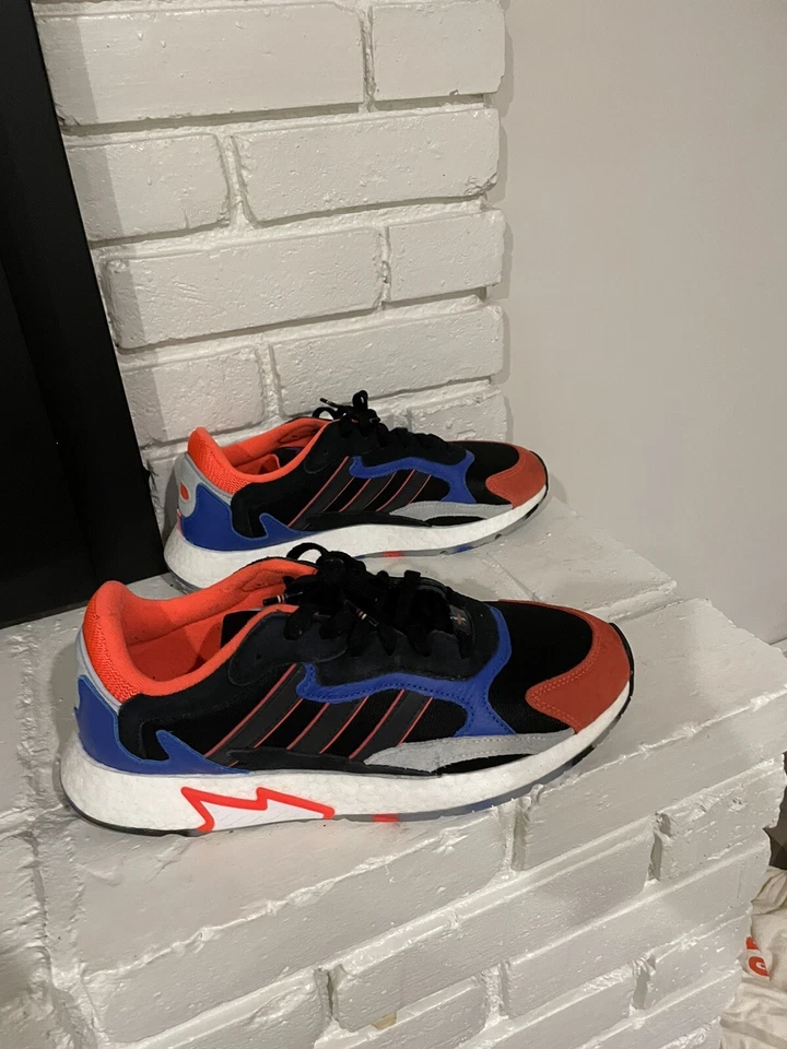 Adidas Tresc Run Solar Red Hi-Res Blue. Great Shape. Fast Shipping. Size 10 - Image 2 of 4
