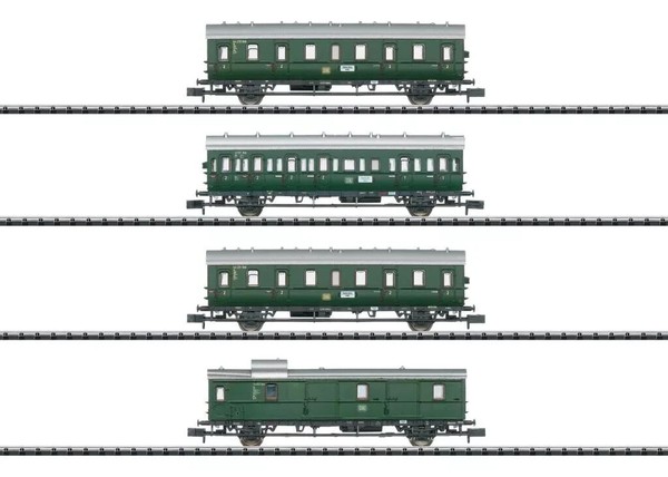 "Trix / Minitrix N Mhi 18724 4Tlg. Personenwagen Set \"Hamburg\" Neu & Ovp"-image