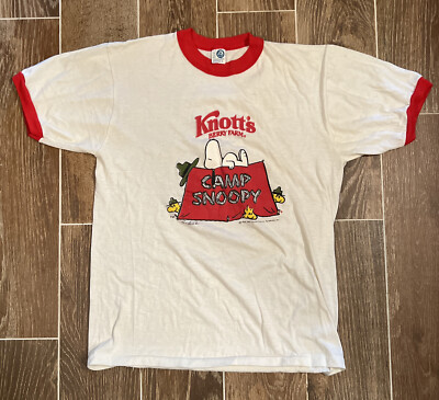 Vintage 1980's Knott's Berry Farm Camp Snoopy T-Shirt | eBay