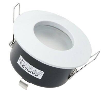  9W Power# LED Leuchtmittel + LED Einbauleuchte Aqua & GU10 Fassung 230V, IP65