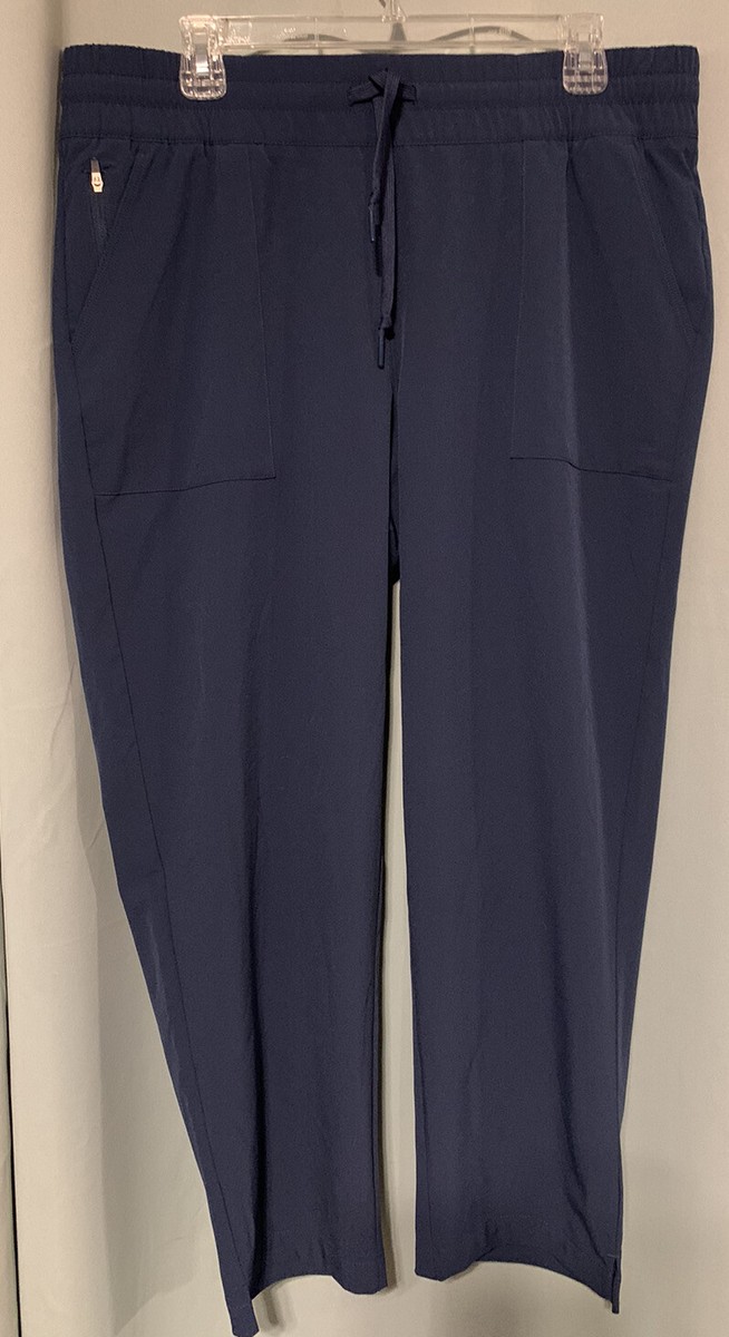 Adidas NWT Women Primegreen Go-To Commuter Pant Golf Crew Navy sz Large