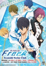 DVD Free Iwatobi Swim Club TV Series Season 1-3 Vol.1-37End OVA Special 6Movies