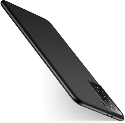 Hülle für Samsung Galaxy S21 Plus Ultra Schwarz Matt Silikon Schutz Handy Tasche