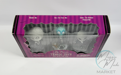 New Tim Burton's Tragic Toys for Girls and Boys Complete THREE-Box