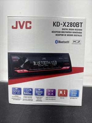 JVC KD-X280BT Single Din Bluetooth USB AUX AM/FM Car Stereo In-Dash Receiver