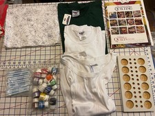 Fabric Painting Supplies: Fabric, T-Shirts, Paints, Tools