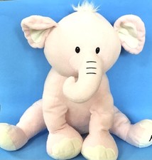 FAO Schwarz Elephant 18" Plush Toy Stuffed Animal Pink