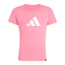 adidas Unisex Everyday Graphic T-Shirt Kids Pink Sizes 4-5Y to 14-15Y New