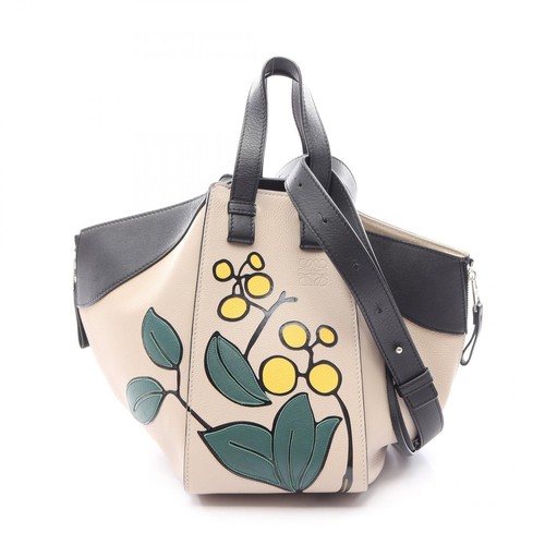 LOEWE Hammock Small Herbarium 2WAY Handbag A538S35X34 leather Beige Used