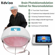 New 810nm NIR Light Therapy Helmet 4 Area Control For Parkinson Stroke Treatment