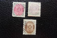 DANEMARK - timbre yvert/tellier n° 25 26 obl (A111)