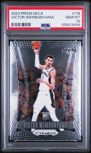 2023 Panini Prizm Deca #116 Victor Wembanyama PSA 10 Card GEM MINT Free Shipping