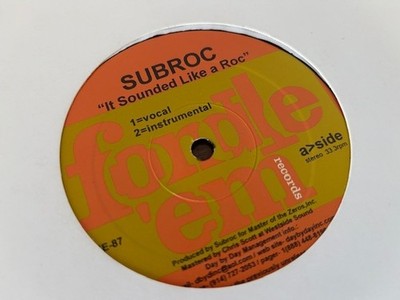 Subroc / KMD | It Sounded Like A Roc | Fondle 'Em | MF Doom | Vinyl Rap Record