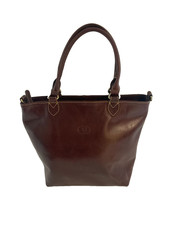 Lloyd Baker Genuine Leather light Brown medium 2 handled hand bag good condition