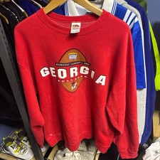 Vintage Georgia Bulldogs 2003 Nokia Sugar Bowl Sweatshirt Red Size XL