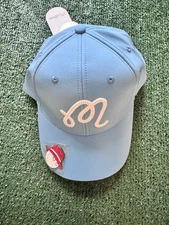 Malbon Golf Magnetic Ball Marker Hat Cap – Premium Golf Accessory- Blue