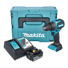 Makita DDF 490 RT1J Bohrschrauber 18V 65 Nm 1/2" + 1x Akku 5 Ah + Lader + Makpac