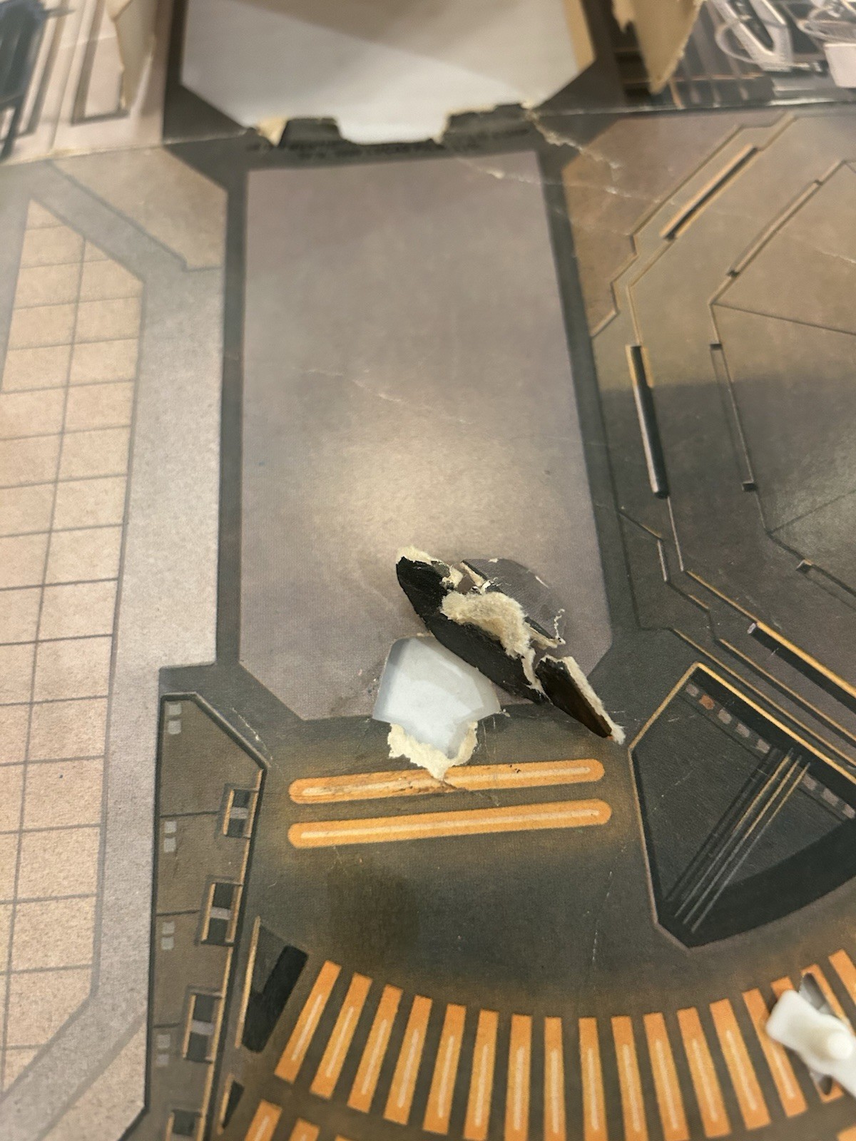 STAR WARS CLOUD CITY PLAYSET BACKDROP W FOOT PEGS & FIGS KENNER VINTAGE 1980 ESB