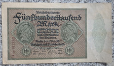 Deutschland Inflation 500000 Mark 1923 Banknote,gebraucht