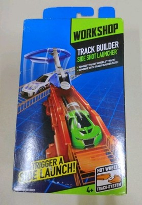 Hot Wheels Workshop Track Builder Side Shot Launcher Stunt Set - New