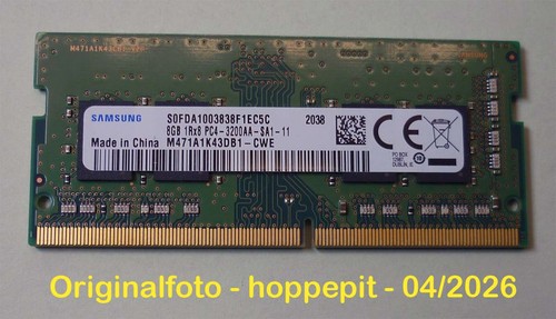8GB RAM-Modul SAMSUNG DDR-4 3200MHz M471A1K43DB1-CWE SO-DIMM