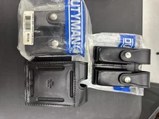 Dutyman 8511 Lan Plain  Blk Leather Magazine Holster For Standard 9mm