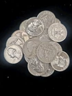 Lot of 10 US Silver Quarters 90% - Washington - Pre 1964 (Stock Pic)
