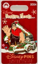 Disneyland Festive Floats Christmas Pin 2024 Holiday Parade Wreck It Ralph LE