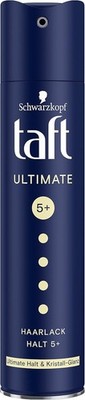 Taft Hair Polish Ultimate Hold & Crystal Shine, Hold Grade 5+ (250 ml), Styling
