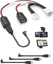 Dash Cam Power Adapter, 14P Type A Fit Select Lexus GX460/RX350,Toyota black