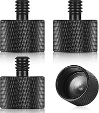 4 Pieces Mic Stand Adapter 5/8 Female to 1/4 Male for Camera Mount Tripod Thread