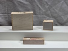 Hero Arts Shadow Backgrounds Wood Base Rubber Stamp Lot GUC