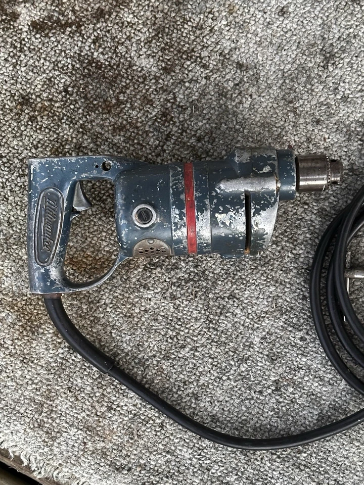 Винтажная сверхпрочная дрель-вспышка Milwaukee Dyna модель 14D 1/4 дюйма! Протестировано! РЕДКАЯ! - Изображение 3 из 4