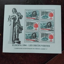MONACO 1994_Europa Les découvertes YT BF 65