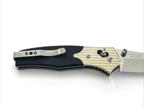 SOG CT-01 Facet Folding Knife VG-10 San Mai Carbon Fiber Handle Japan image 10