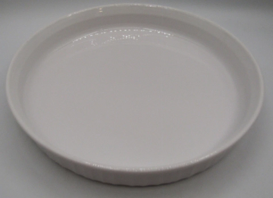 Plato para hornear Quiche redondo blanco francés Corning Ware F-3-B 24 cm (10 pulgadas) Foto 2 de 4