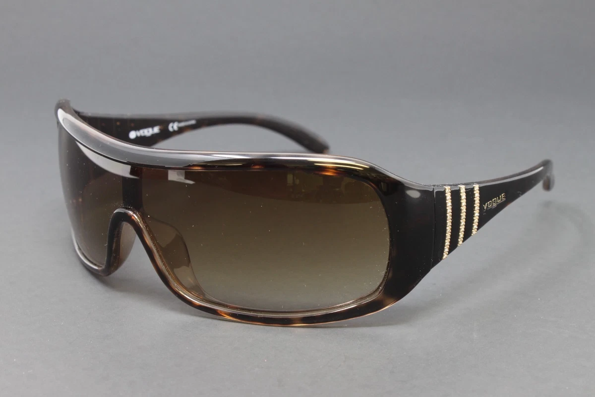 Vogue Oversized Women\'s Sunglasses in Black - Vintage Vogue Eyewear VO5410S - Round Black Frame Sunglasses For  main image 2