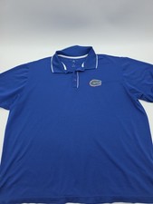 Florida Gators Polo Shirt Men XL Blue Embroidered Antigua. 40330
