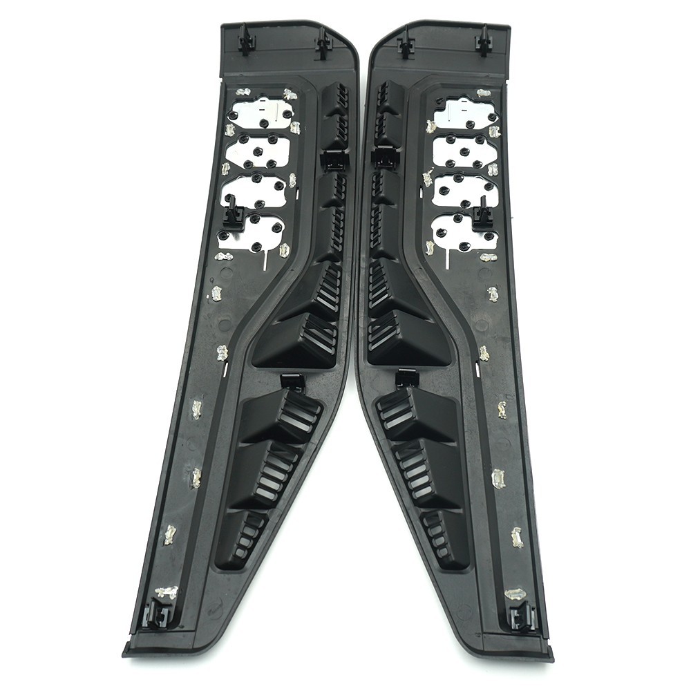 New Fits 2023-2025 F350 Platinum Fender LH + RH Nameplate Emblem Black Silver