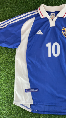 Stojkovic - Yugoslavia 2000 2001 Official Jersey Shirt Kit - US L