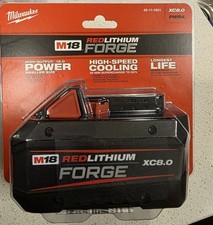 New Genuine MILWAUKEE M18 18V REDLITHIUM FORGE XC 8.0Ah Battery Pack 48-11-1881