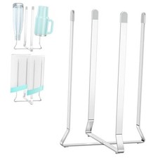 Bottle Drying Rack Reusable Drying Rack for Bottles Metal Foldable 1 Sliver