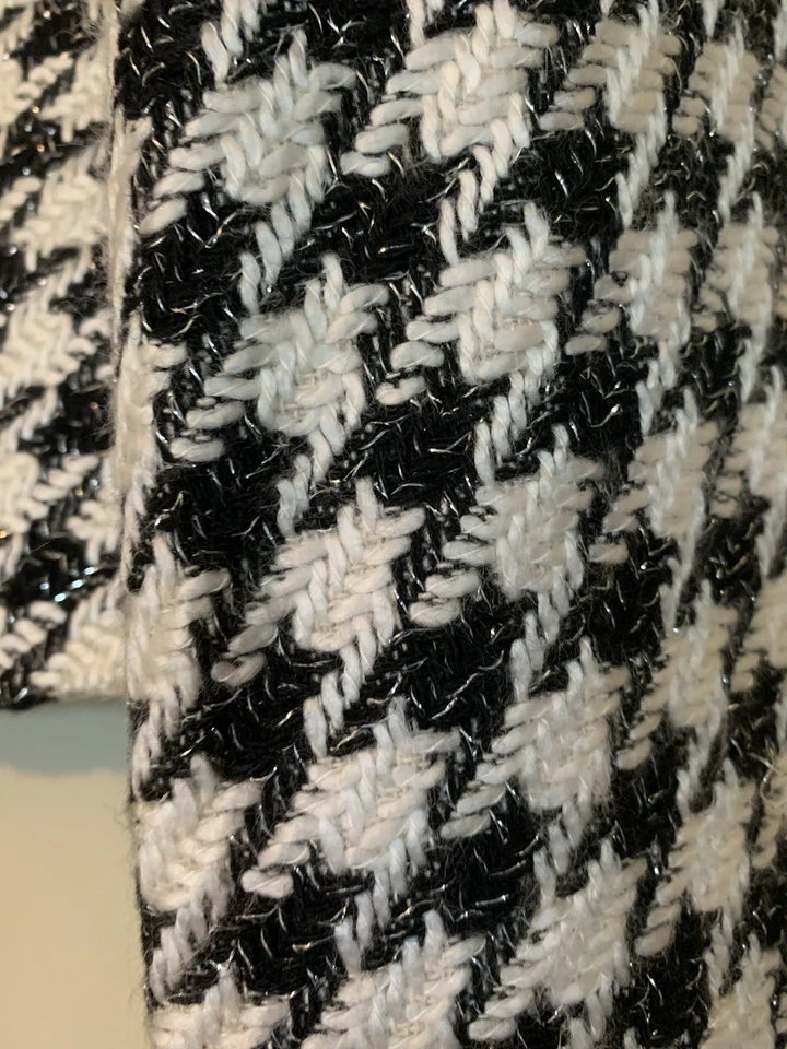 Uniforme John Paul Richard Falda Traje Blazer Talla 8 Falda Talla 6 Negro y Blanco Houndsto Foto 4 de 4