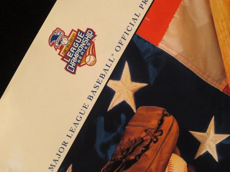 NY Yankees Seattle Mariners 2001 American League Championship Program+Tickt Stub - Image 3 of 4