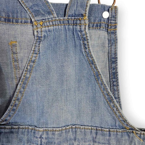 Girls Large(10/12) Shortalls Blue Jean Lightweight Medium Wash Jeans, Cat & Jack - Picture 8 of 9