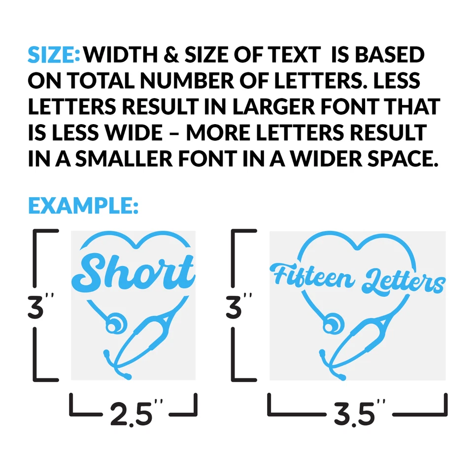 Calcomanía adhesiva de vinilo troquelada PERSONALIZADA ENFERMERA - Personaliza CUALQUIER NOMBRE/COLOR/TAMAÑO Foto 4 de 4