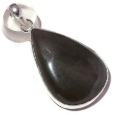 Cabochon Jasper Hand Polished Gemstone Silver Overlay Handmade Pendant A3394