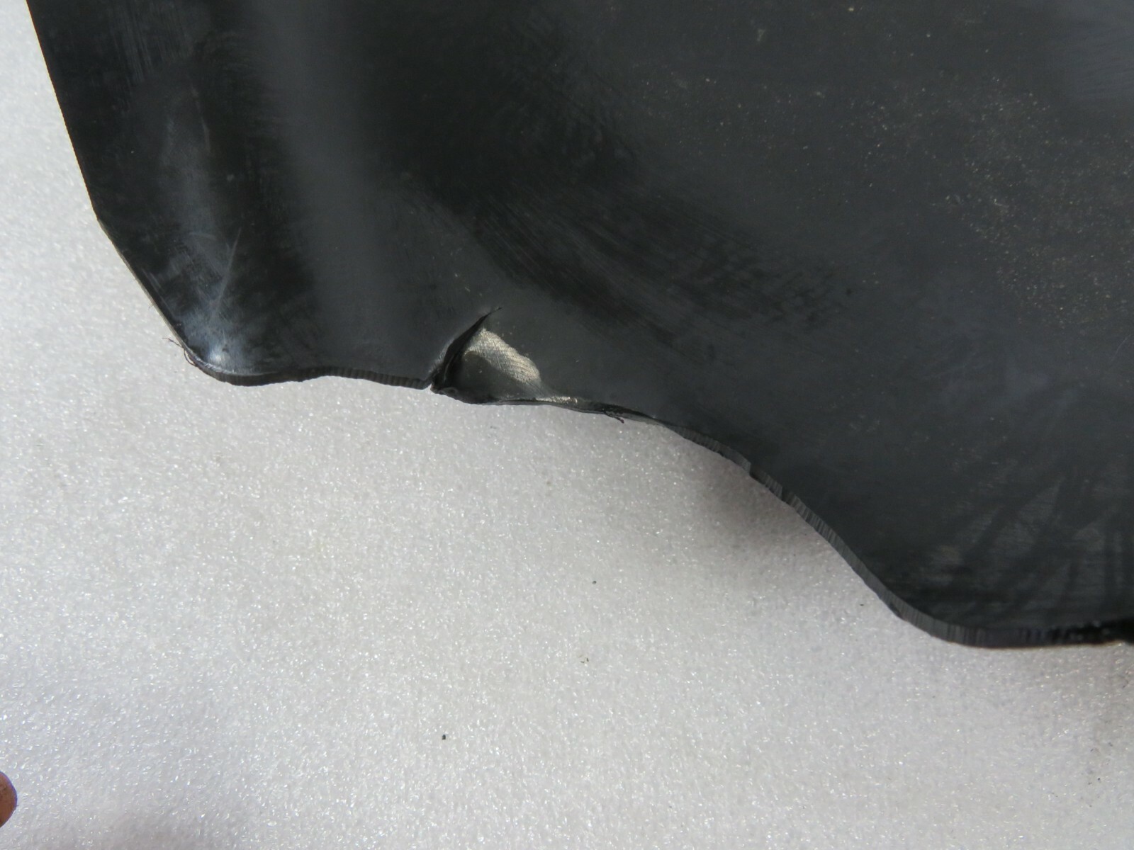 Ferrari 599 GTB, LH, Left, Rear Gravel Guard, Used, Damaged, P/N 68575500