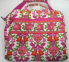 Borsa da viaggio Vera Bradley grande borsone weekender con manica trolley