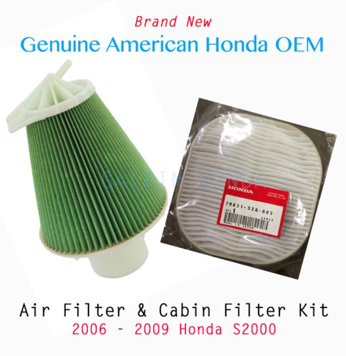 Genuine OEM Honda S2000 Engine Air & Cabin Filter 2006-2009 | eBay